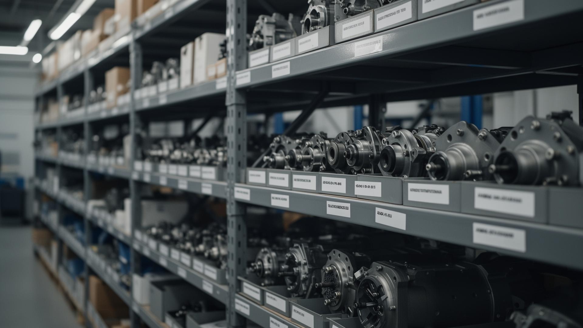 Estoque de peças aeronáuticas